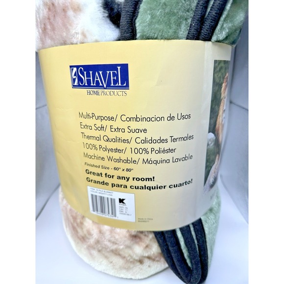 Brand New Shavel Mighty Lion Blanket 60"X80" - Picture 5 of 5